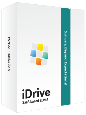 아이온커뮤니케이션즈의 신제품 ‘SaaS based EDMS 1.0(이하 iDrive 1.0)’ 제품패키지 모습